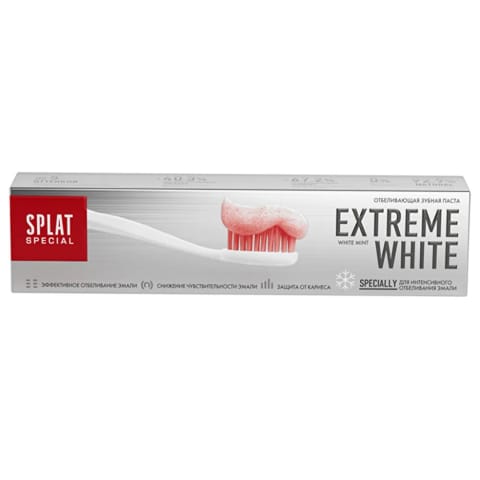 خمیردندان سفیدکننده Extreme White اسپلات ۷۵ میلی‌لیتر