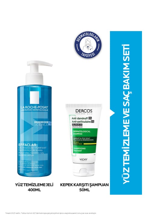 ست پاک‌کننده ژل صورت و مراقبت از مو La Roche Posay Effaclar