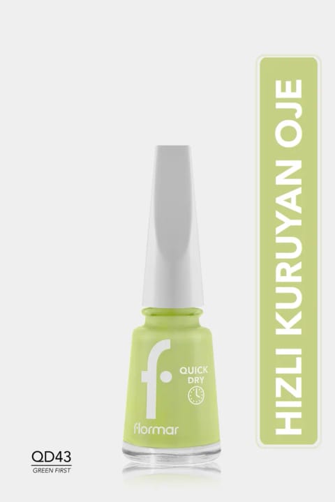 Flormar هلی کورویان پارلاک اوهه - لوسیون خشک سریع ناخن - QD43 گرین فرست