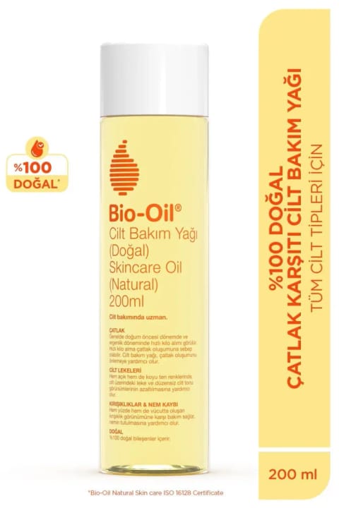 روغن مراقبت از پوست آبرسان و ضدترک Bio-Oil ۱۰۰٪ طبیعی ۲۰۰ میلی‌لیتر ضد لک