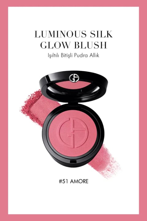 Giorgio Armani Luminous Silk Glow Blush رژگونه پودری با فینیش درخشان 51 Amore...
