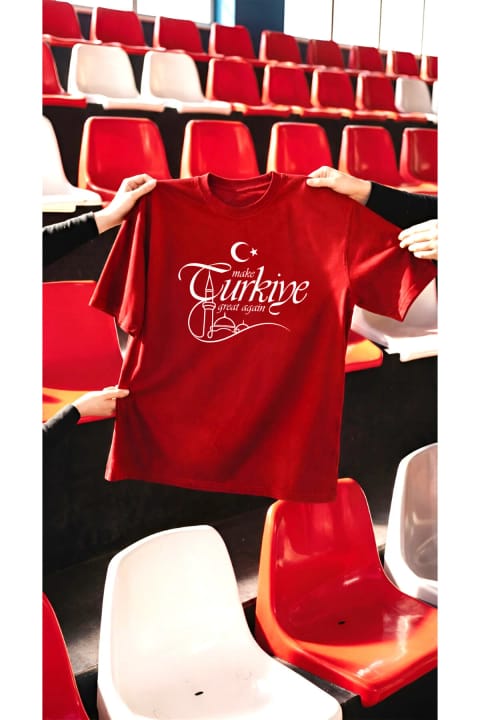 تی‌شرت طرح‌دار Unisex Make Türkiye Great Again uyguntarz