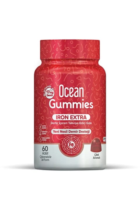 Orzax Ocean Gummies Iron Extra (مکمل آهن) 60 عددی