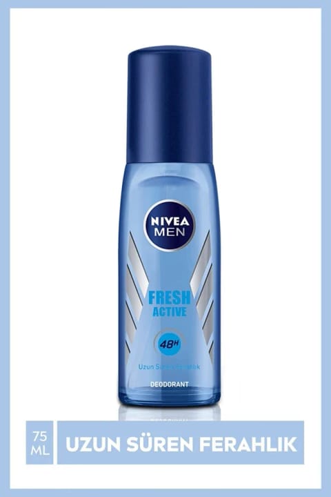 NIVEA Men دئودورانت اسپری پمپی Fresh Active محافظت ۴۸ ساعته