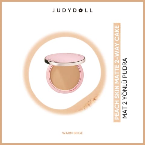 پودر فشرده مات ۲ Way Judydoll Peach Skin Warm Beige