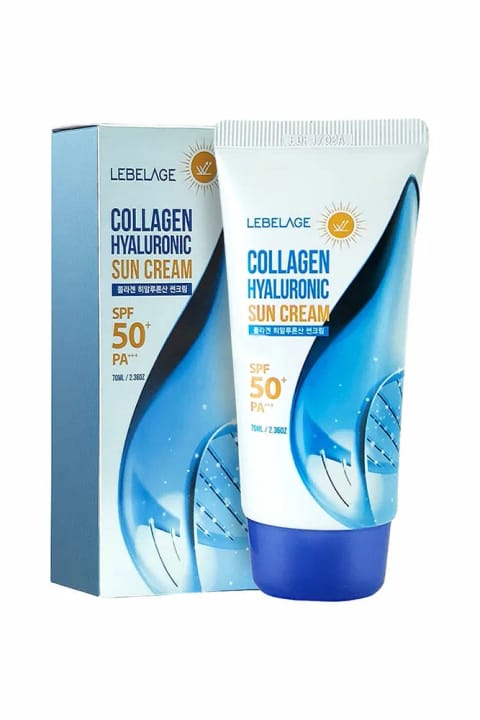 LEBELAGE کرم ضد آفتاب کلاژن SPF 50+ PA+++ با Collagen و Hyaluronic Acid