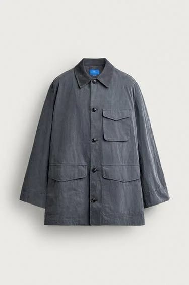 AARON LEVINE X ZARA اورشرت تکنیکال واش‌خورده