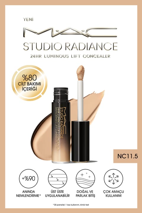 کانسیلر M.A.C Studio Radiance 24hr Luminous Lift - سرمی با محتوای مراقبت از پوست