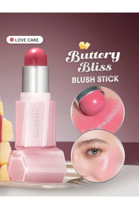 SHEGLAM Buttery Bliss Blush Stick - رژگونه کرمی استیکی Love Cake (صورتی ملایم)