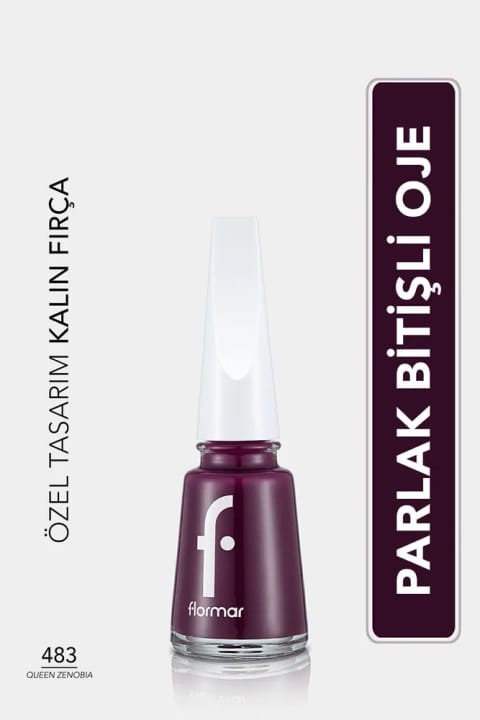 لاک ناخن فلورمار کلاسیک با براقیت بالا و پیگمنت بالا - Nail Enamel - 483 Queen Z