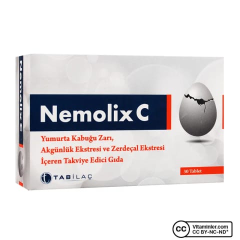 Nemolix C پوسته تخممرغ ۳۰ قرص