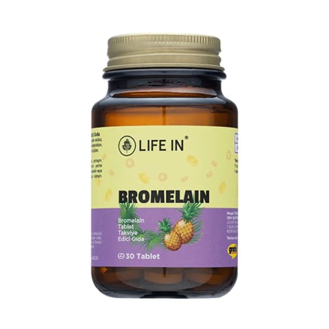 Life In Bromelain مکمل غذایی 30 قرص 250 میلی‌گرم
