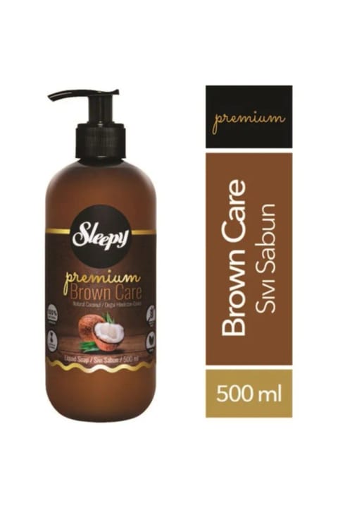 شامپو بدن مایع Sleepy Premium Brown Care با روغن طبیعی نارگیل 500 میلی‌لیتر