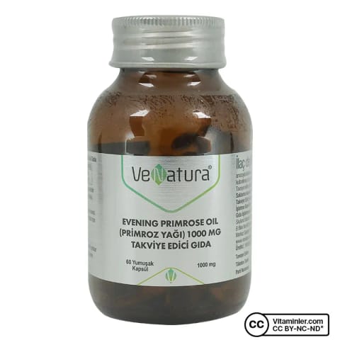 وناتورا روغن گل مغربی (Primrose Oil) 1000 میلیگرم 60 کپسول