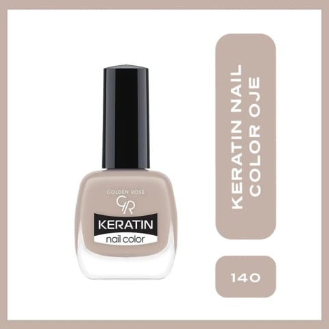 لاک ناخن Golden Rose Keratin Nail Color شماره 140