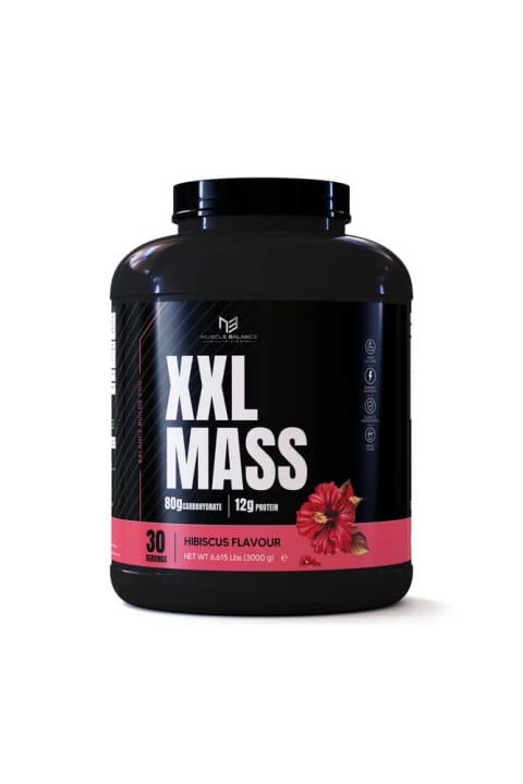 MUSCLE BALANCE XXL ماس گینر 3000 گرم 30 سرویس توت هیبیسکوس