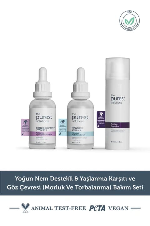 The Purest Solutions ست سرم ضد پیری و روشنکننده دور چشم