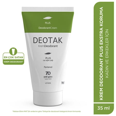 Deotak ضدتعریق کرم یونیسکس پلاس ۳۵ میلیلیتر