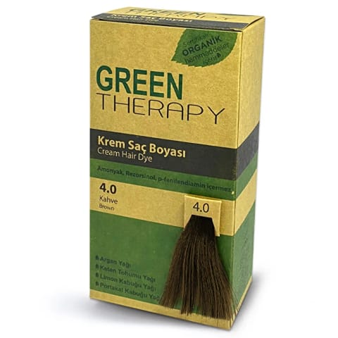 Green Therapy کرم رنگ مو 4.0 قهوهای