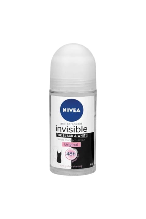 NIVEA Invisible Black & White Clear Roll On 50 میلیلیتر