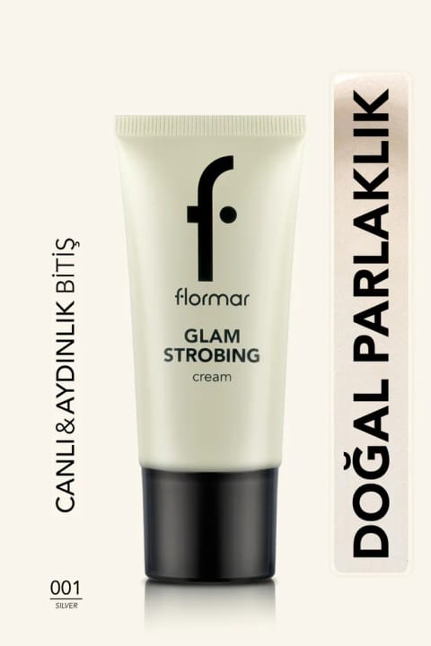 فلامار پرایمر روشنکننده (نقرهای) - Glam Strobing Cream - 001 Silver