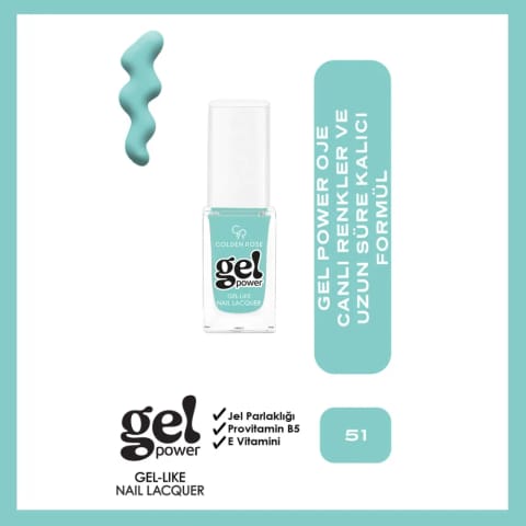Golden Rose Power Gel Like Nail Oje No: 51