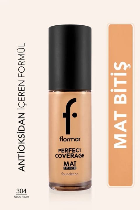 فونداسیون مات فلورمار حاوی ویتامین E - Mat Touch Foundation - 304