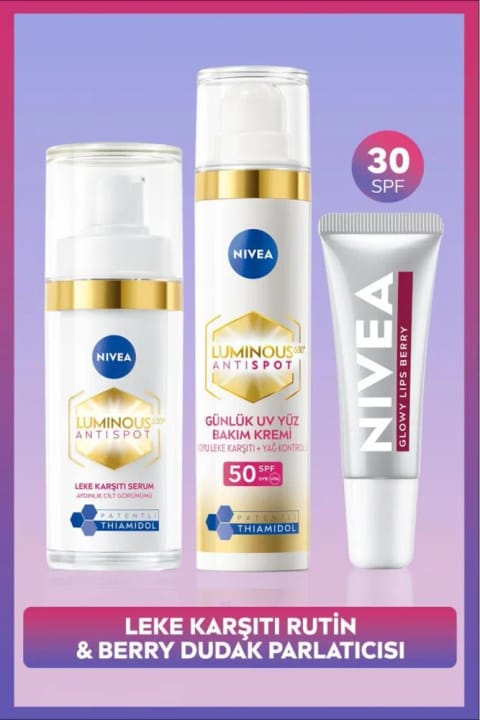 NIVEA SPF50 Luminous630 ضد لک کرم روزانه صورت، سرم پوست و بری...