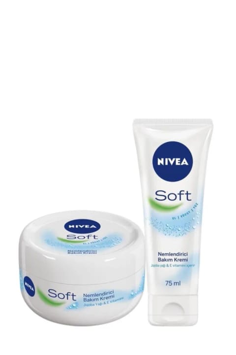 NIVEA Soft مرطوبکننده نرم و شادابکننده پوست ۳۰۰+۷۵ میلیلیتر