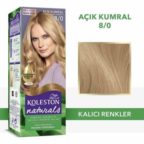 Wella Koleston Naturals رنگ مو 8/0 بلوند روشن