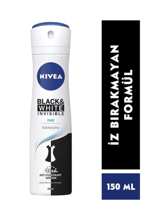NIVEA Invisible Black & White Pure دئودورانت زنانه 150ml