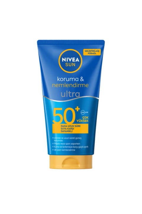 NIVEA Sun کرم ضد آفتاب محافظت و مرطوب‌کننده 50+ 150 میلی‌لیتر