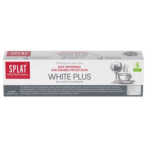 Splat Profesyonel White Plus خمیردندان ۴۰ میلی‌لیتر