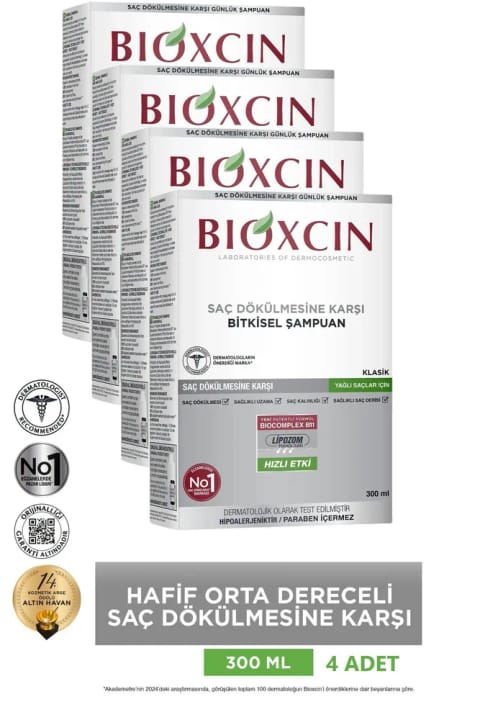 بیوکسین شامپو جنسیس موی چرب 4×300 میلی‌لیتر