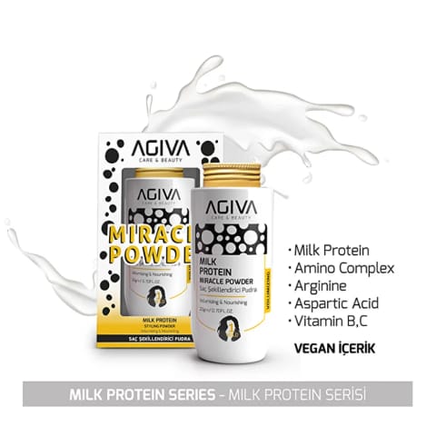 Agiva Milk Protein Miracle پودر حجم‌دهنده مو ۲۰ گرم