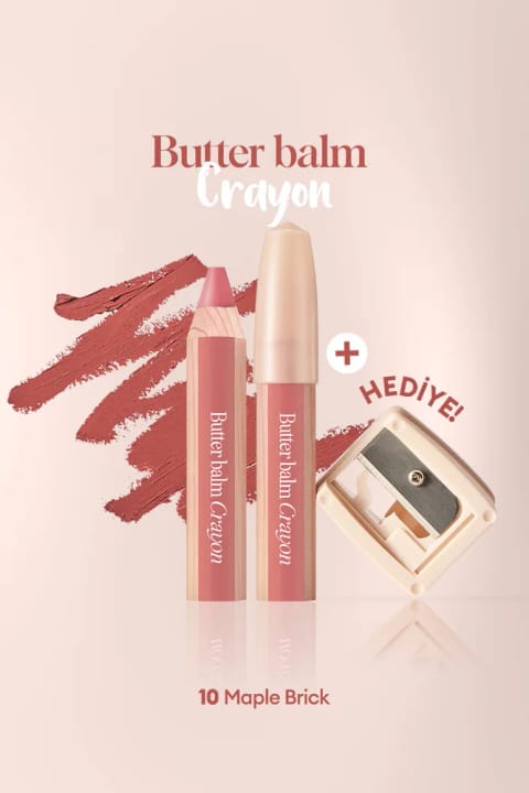 کلیو بالم لب رنگی و مدادی کرمی با تراش CLIO Butter Balm — 010 Maple Brick