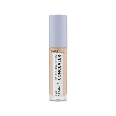 Pastel Makeup To Skincare Eye Cream + Hydrating Satin Concealer - کرم دور چشم + کانسیلر ساتن آبرسان 62 Ivory