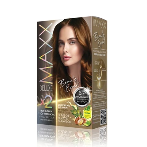 رنگ مو Maxx Deluxe 6.7 شکلات قهوه‌ای