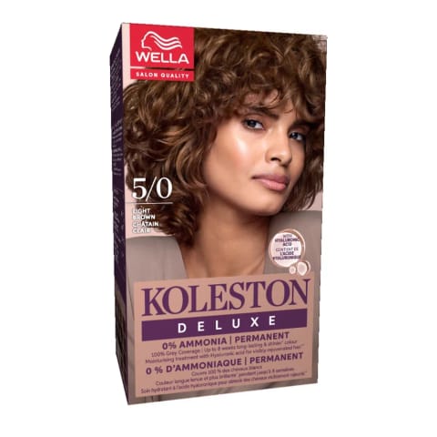 Wella Koleston Deluxe بدون آمونیاک رنگ مو 5/0 قهوه ای روشن