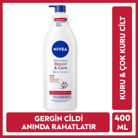 Nivea Repair & Care لوسیون بدن ترمیمکننده و مراقبت ویژه 400 میلیلیتر