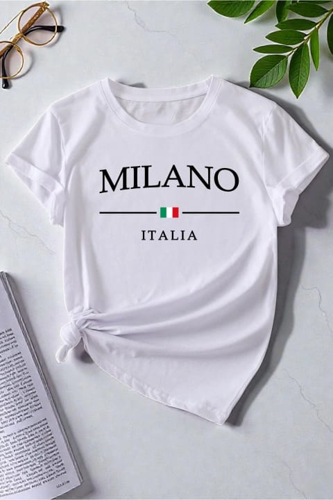 تیشرت طرح Milano Italia یونیسکس uyguntarz