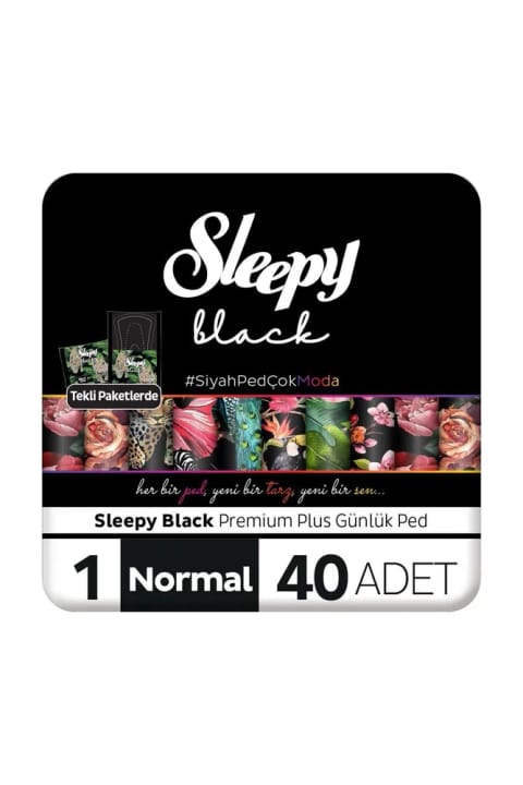 Sleepy Black Premium Plus روزانه نرمال ۴۰ عددی