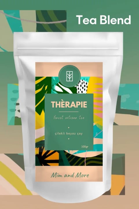 Mim and More Thérapie Tea - چای سفید توتفرنگی ۱۰۰ گرم