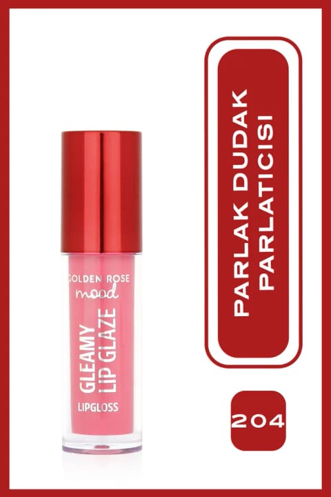 Golden Rose Mood Gleamy Lip Glaze Lipgloss شماره 204 بیبی پینک