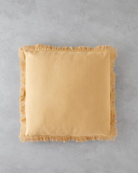 روکش کوسن Delhi 43x43 سانتی‌متر خردلی