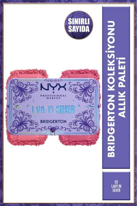 NYX Professional Makeup Bridgerton Collection پالت رژگونه - 02 Lady In Silver
