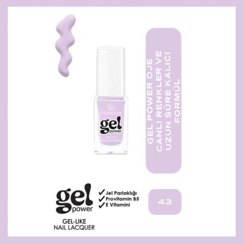 Golden Rose Power Gel Like Nail Oje No: 43