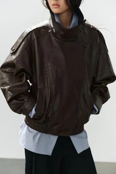 LEATHER EFFECT JACKET