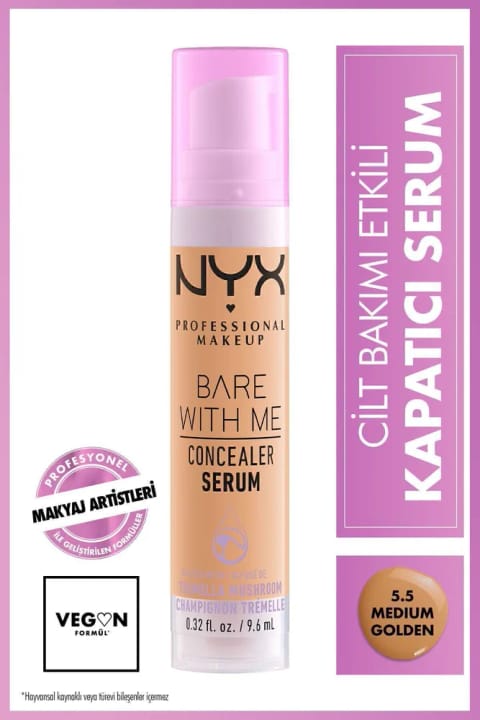 NYX Professional Makeup Bare With Me کانسیلر سرم 5.5 Medium Golden