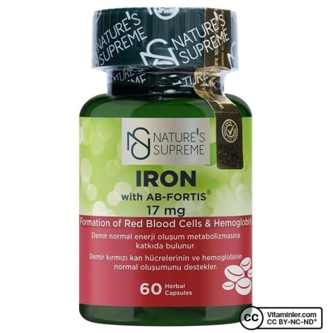 Nature's Supreme Iron 17 Mg 60 کپسول